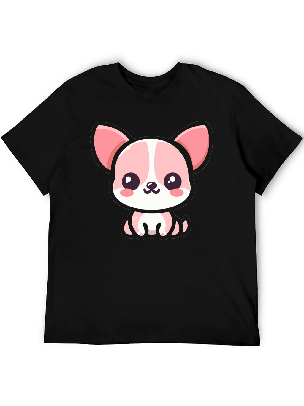 Kawaii Puppy Graphic Tee - Cute Cartoon Dog T-Shirt