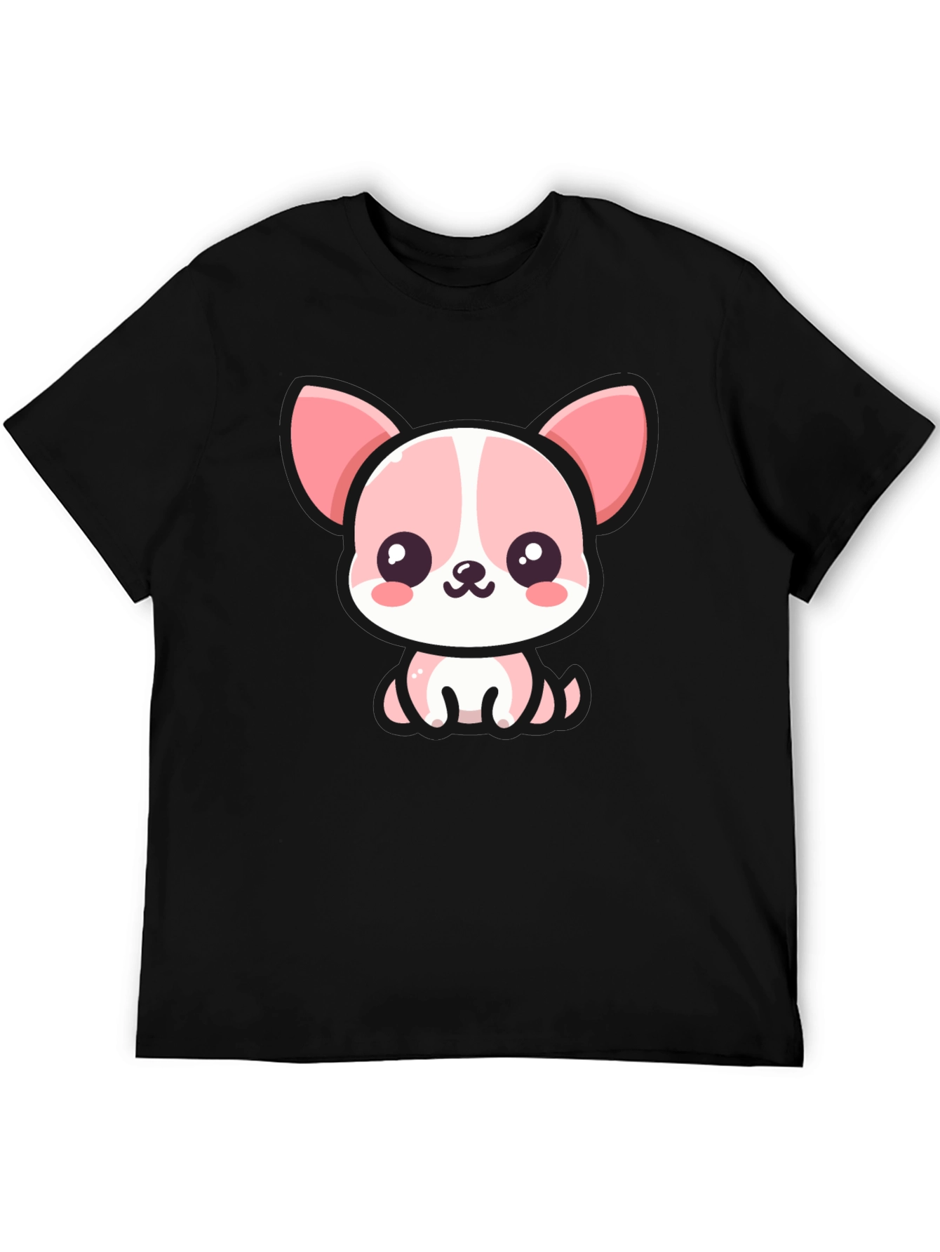 Kawaii Puppy Graphic Tee - Cute Cartoon Dog T-Shirt