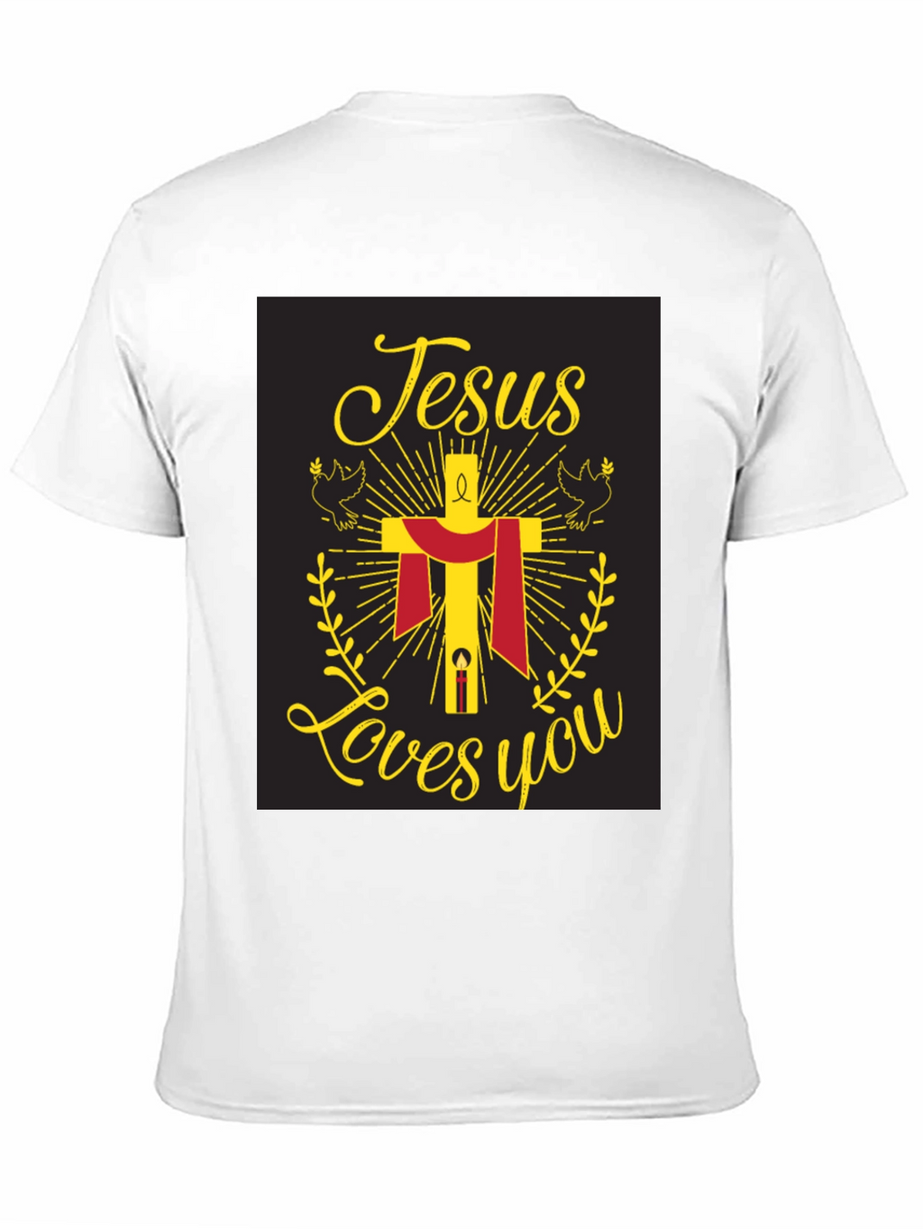 Jesus Loves You Graphic Tee - Black
