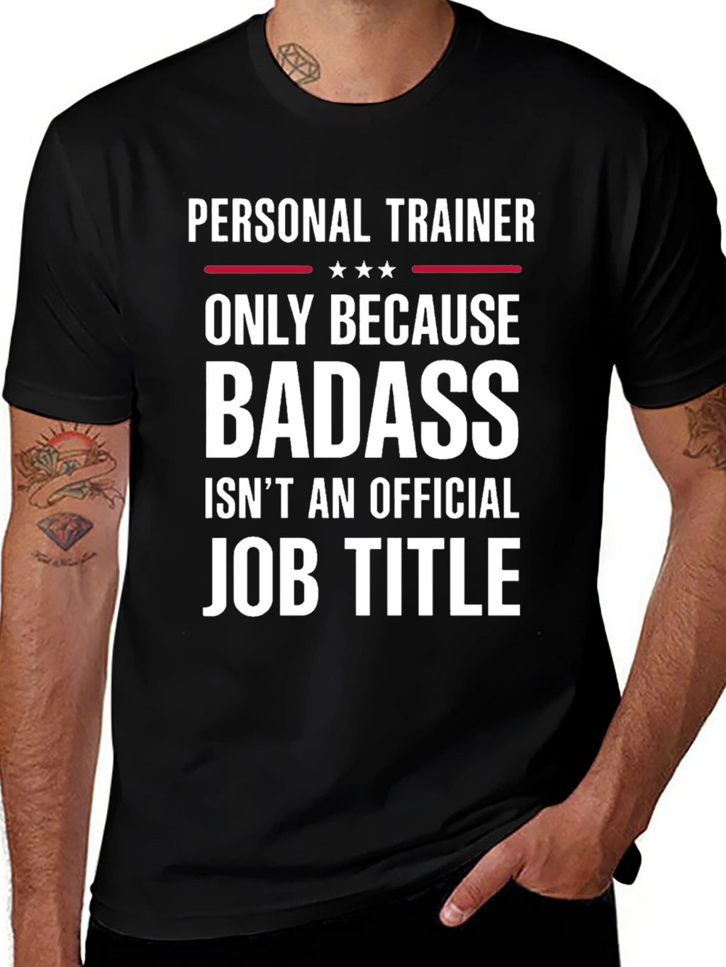Personal Trainer Badass Job Title T-Shirt