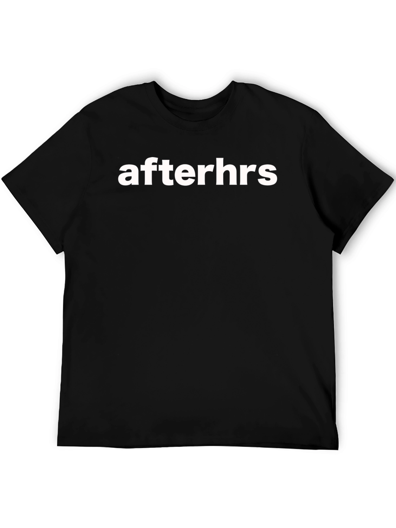 Afterhrs Graphic Tee - Stylish Black T-Shirt