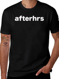 Afterhrs Graphic Tee - Stylish Black T-Shirt