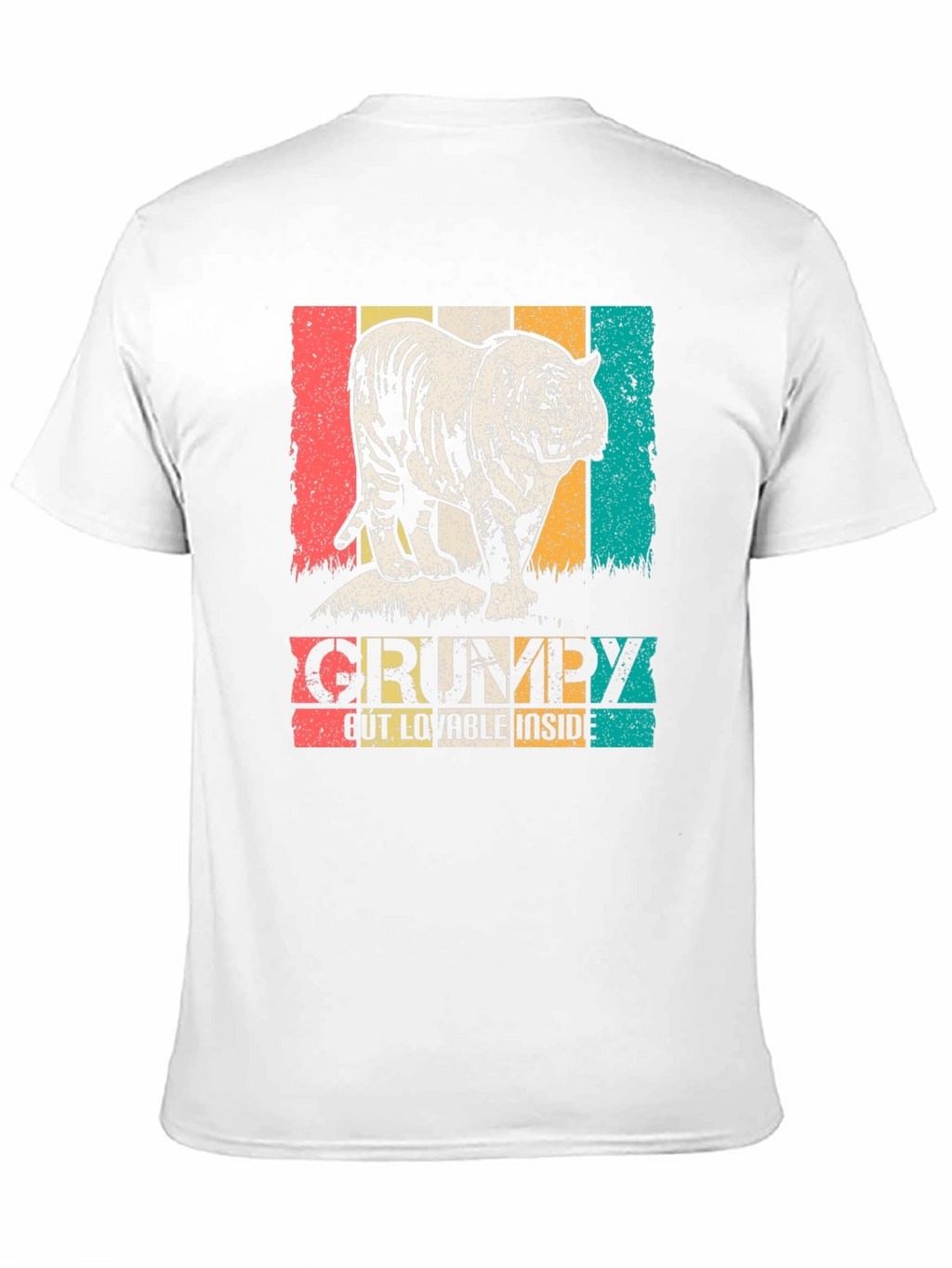 Grumpy but Lovable Tiger Graphic T-Shirt
