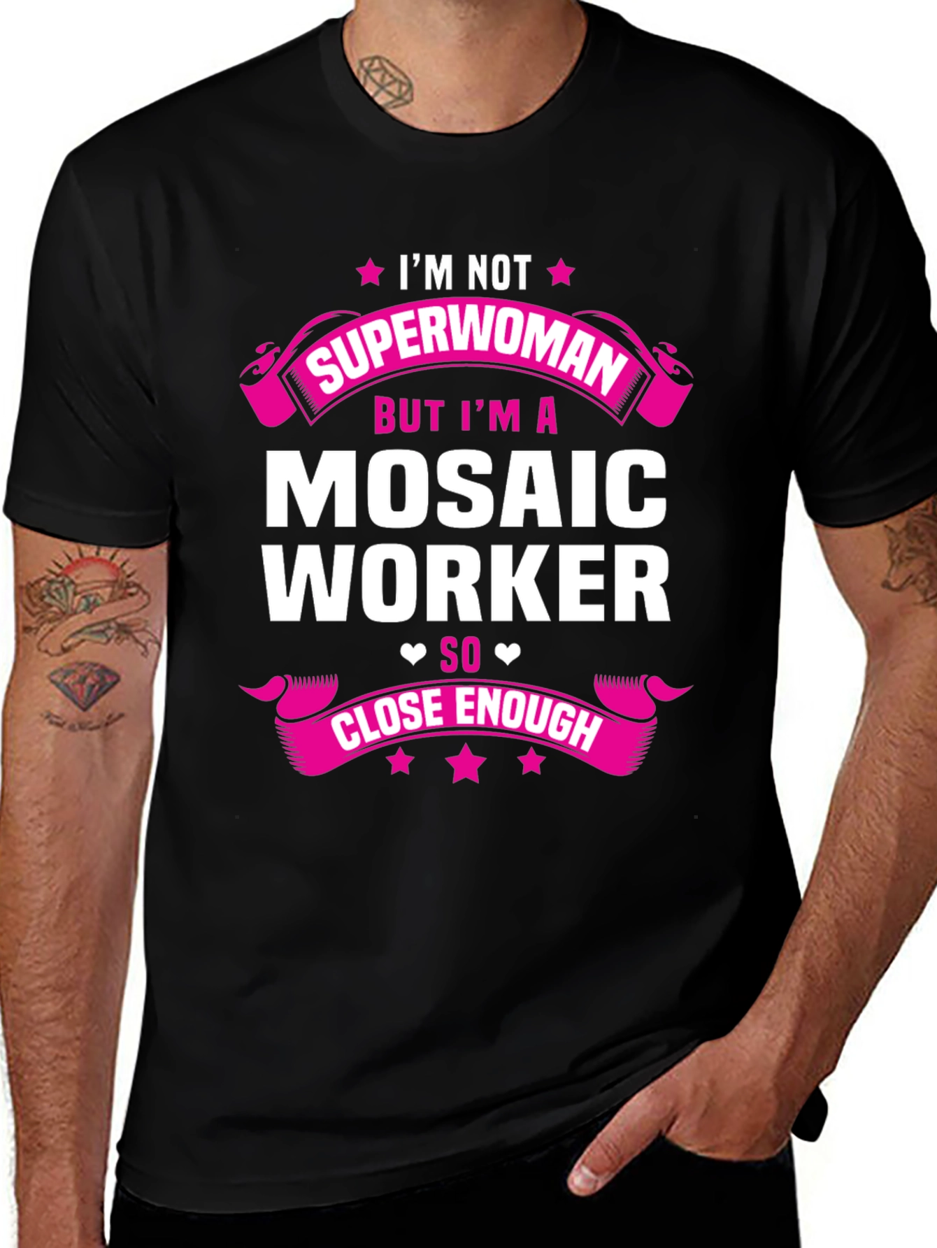 Mosaic Worker T-Shirt: Im Not Superwoman