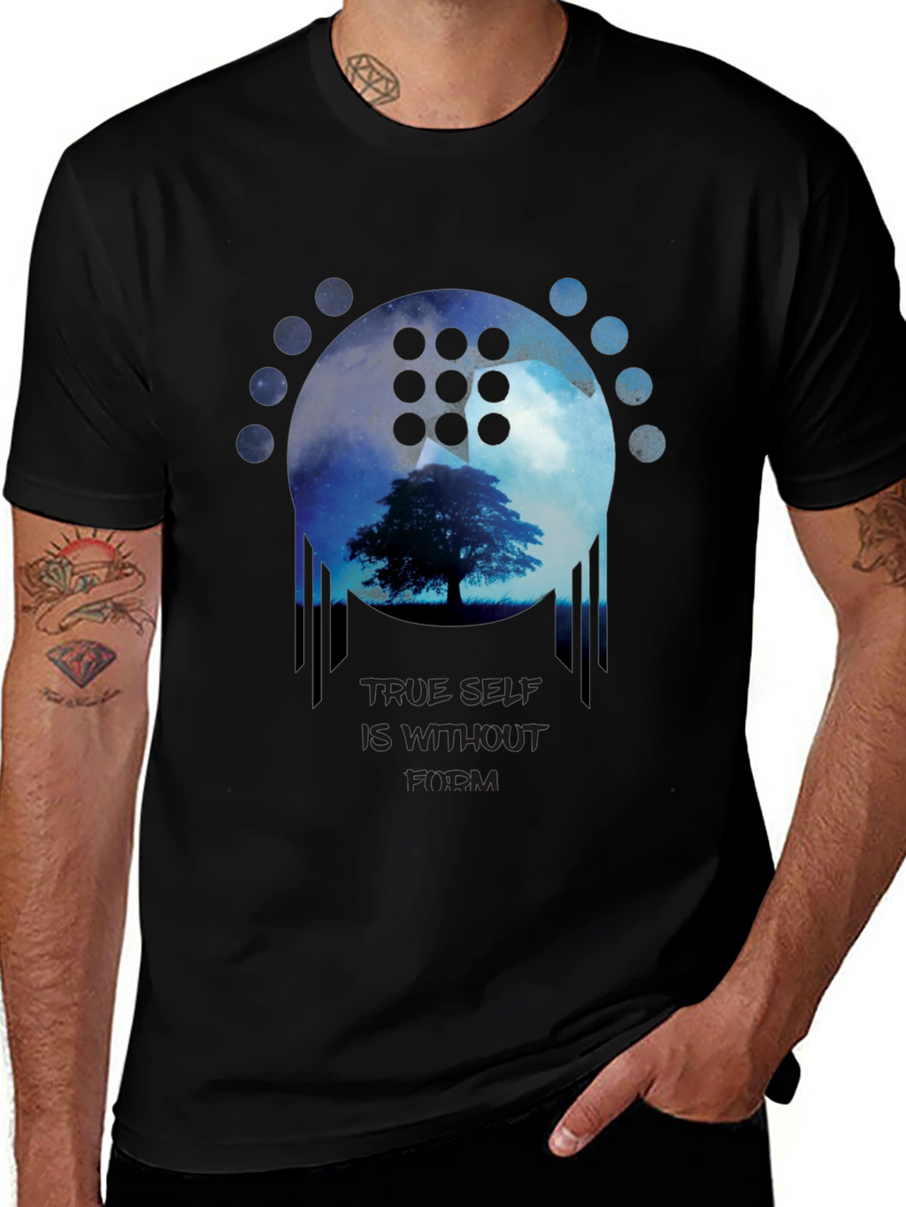 Mystic Tree Graphic Tee - True Self Wisdom T-Shirt