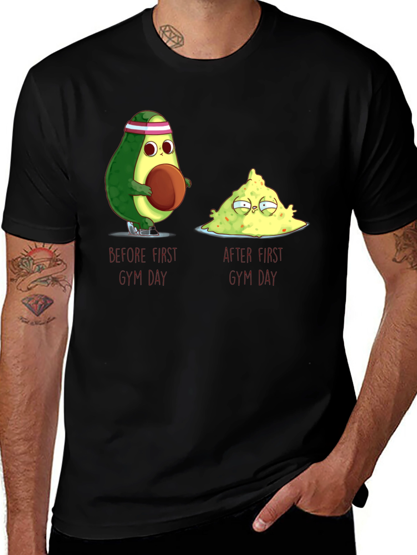 Avocado Gym Day T-Shirt - Funny Workout Tee