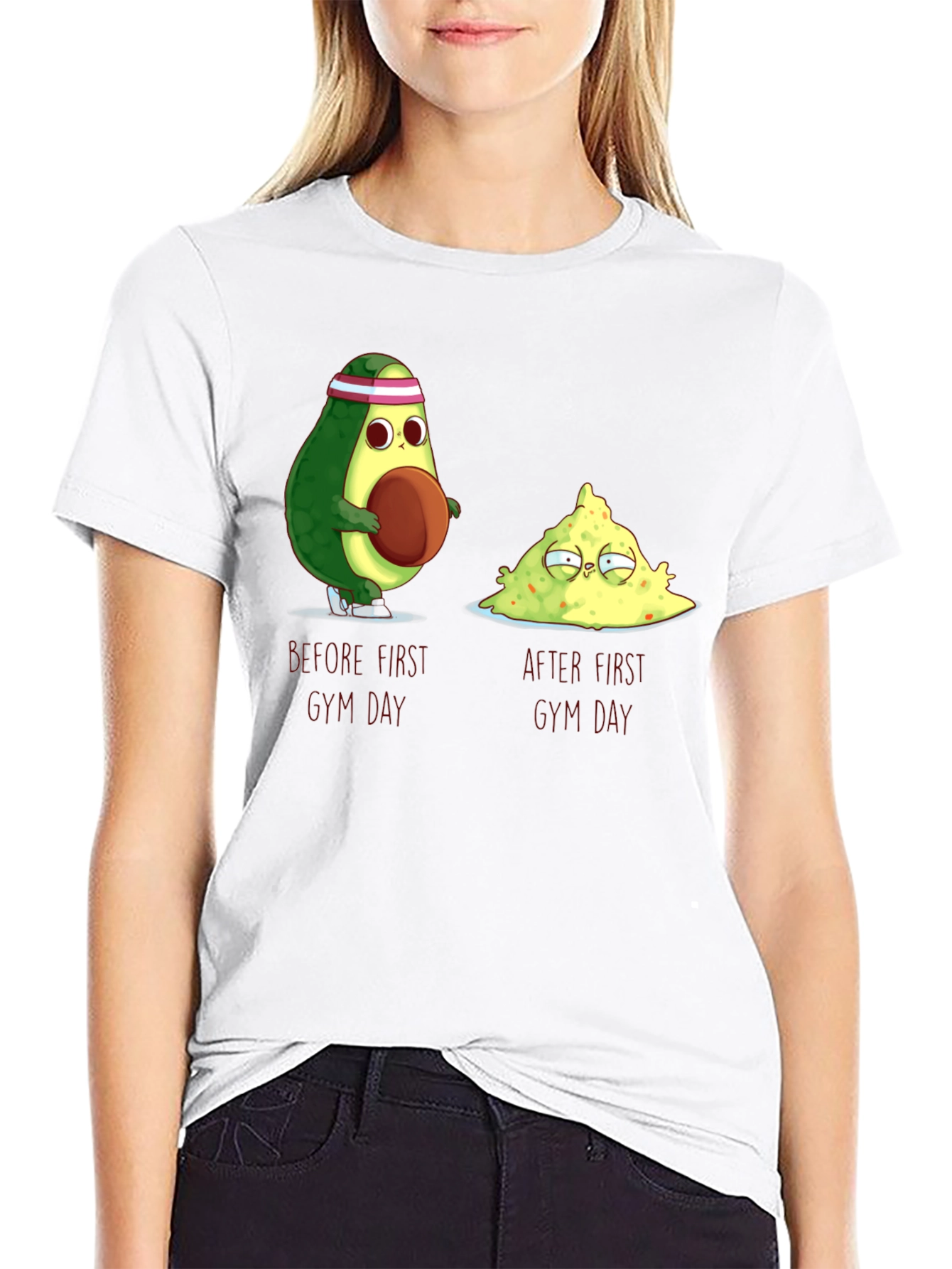 Avocado Gym Day T-Shirt - Funny Workout Tee