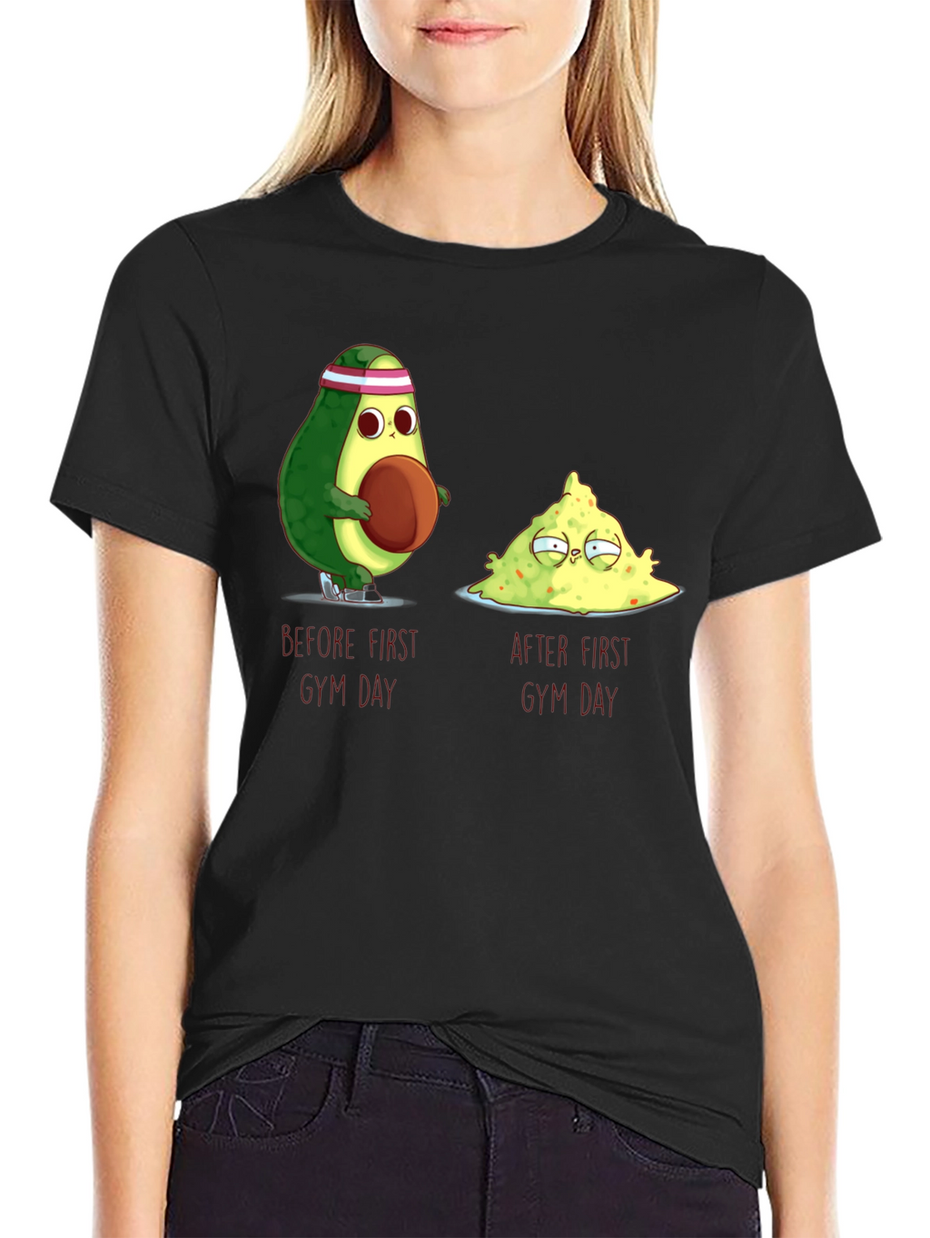 Avocado Gym Day T-Shirt - Funny Workout Tee