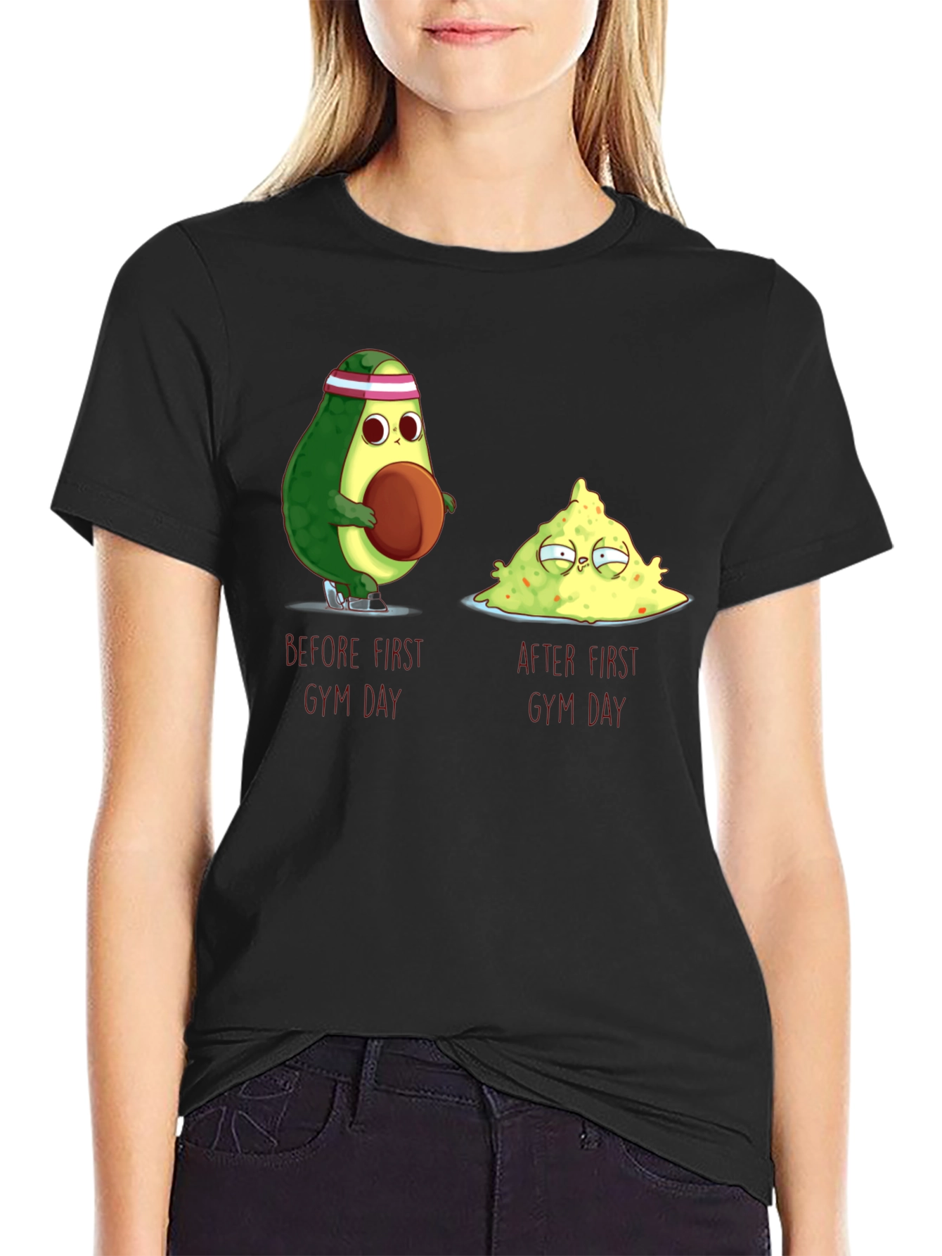 Avocado Gym Day T-Shirt - Funny Workout Tee