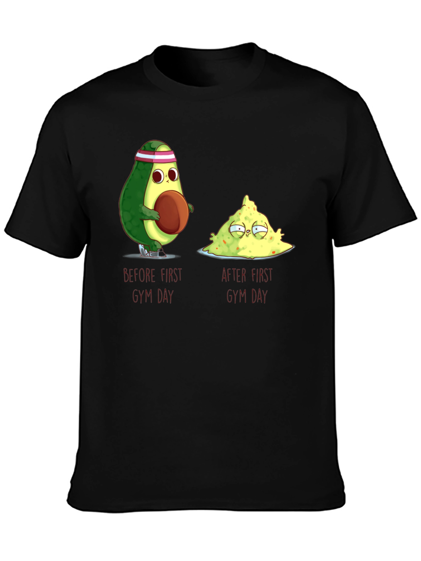 Avocado Gym Day T-Shirt - Funny Workout Tee