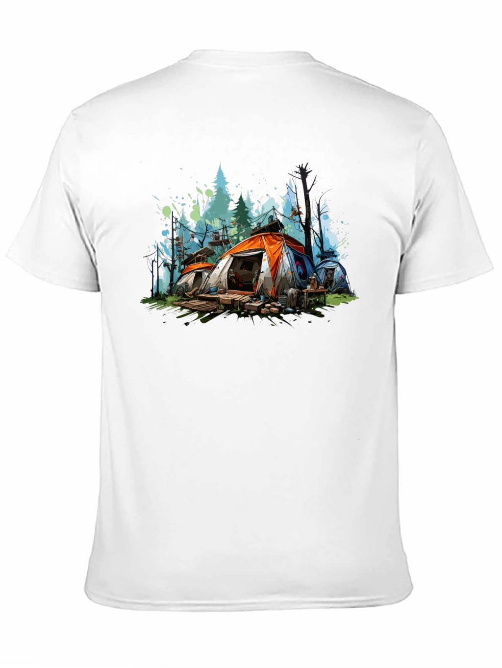 Camping Tent Graphic Tee - Adventure Awaits!