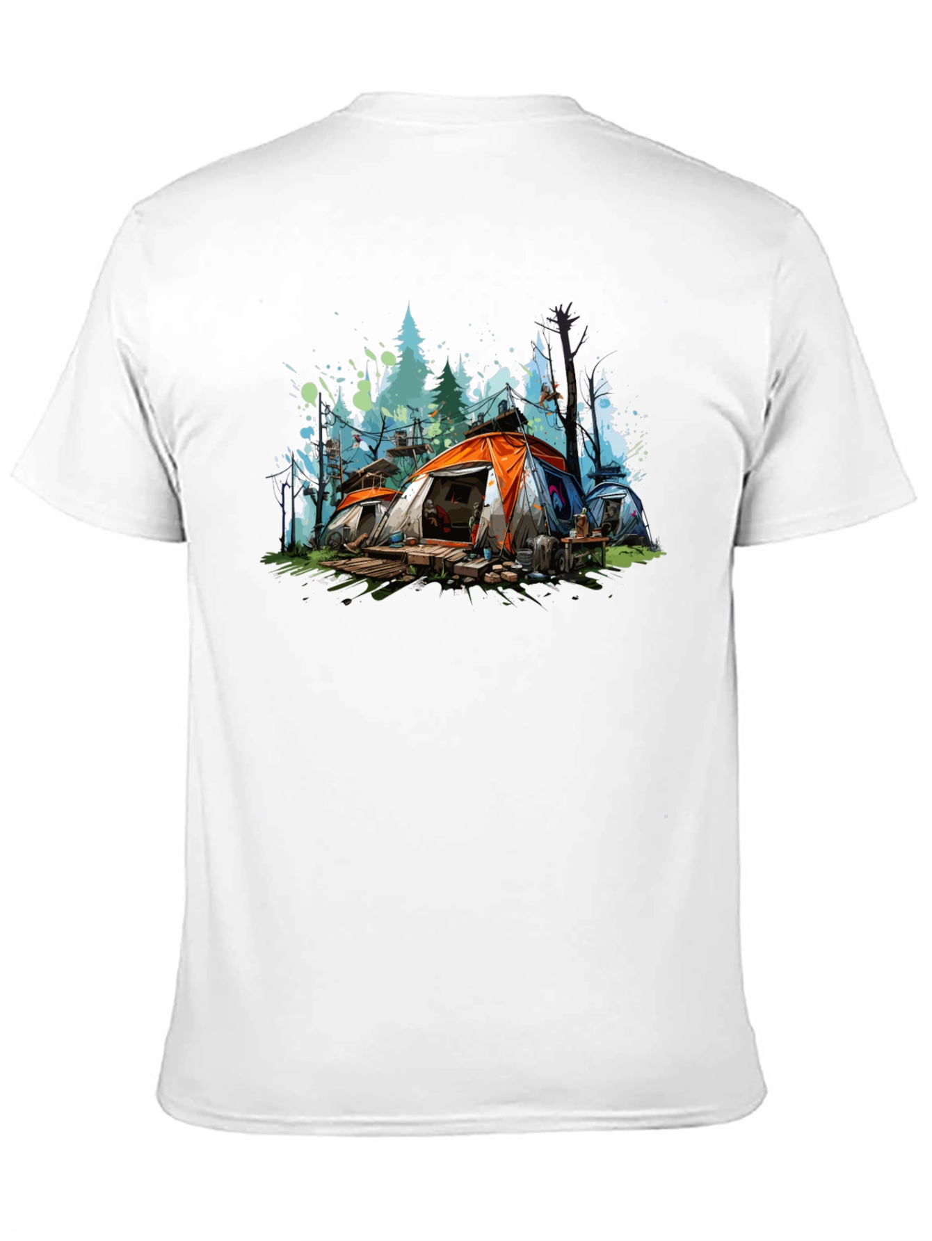 Camping Tent Graphic Tee - Adventure Awaits!