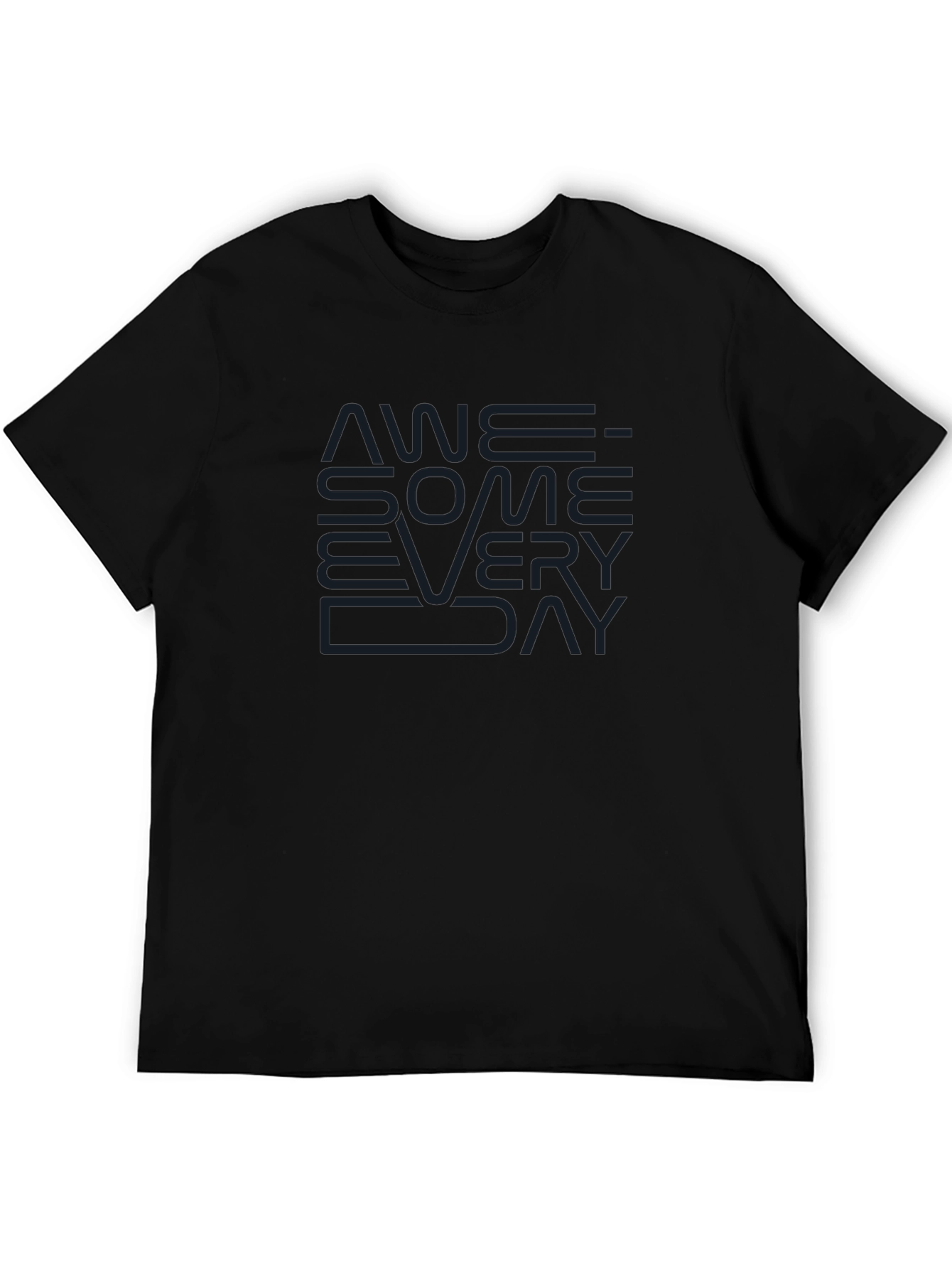Awesome Everyday Black Graphic Tee