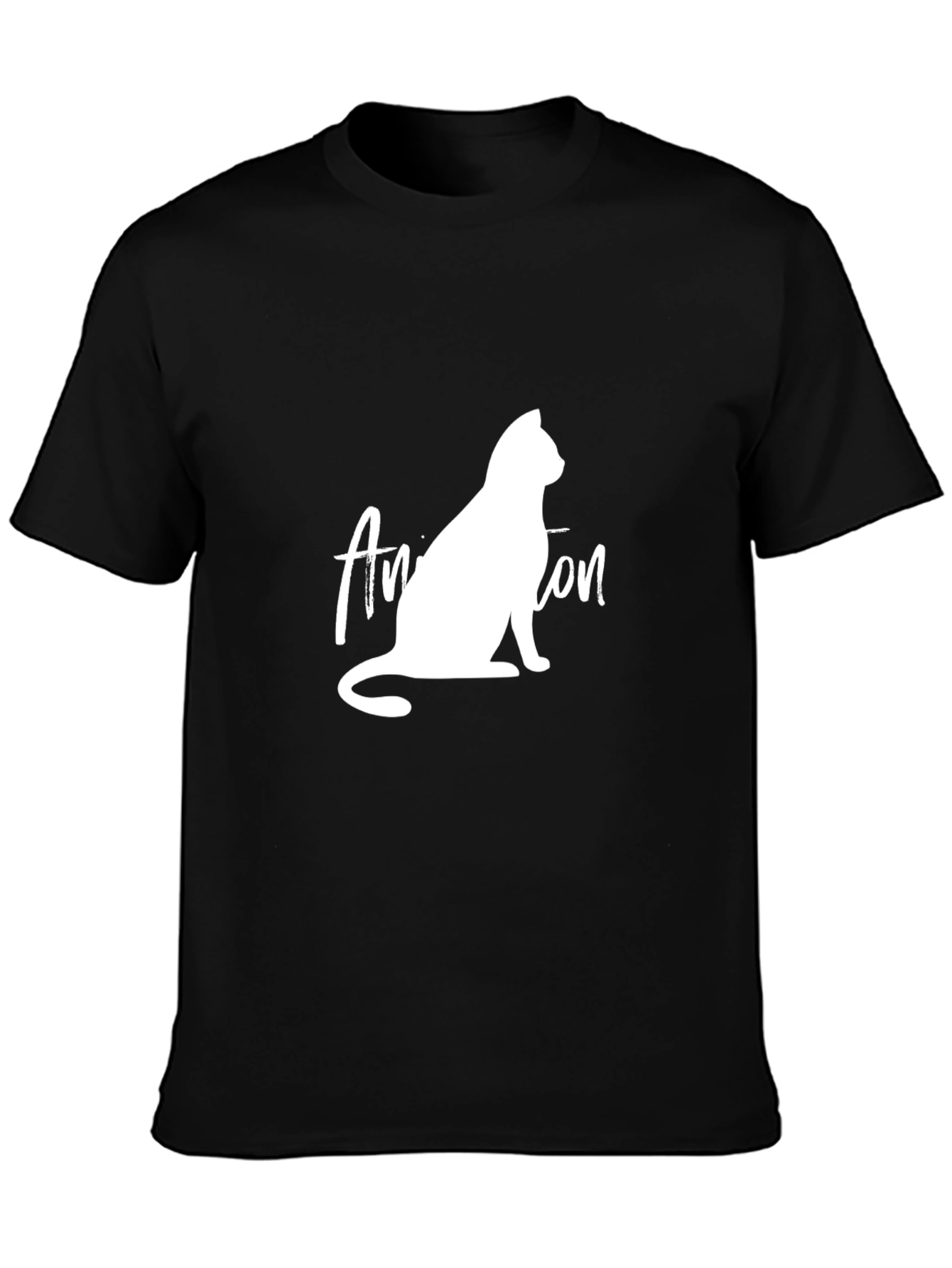 Cool Cat T-Shirt - Black Graphic Tee