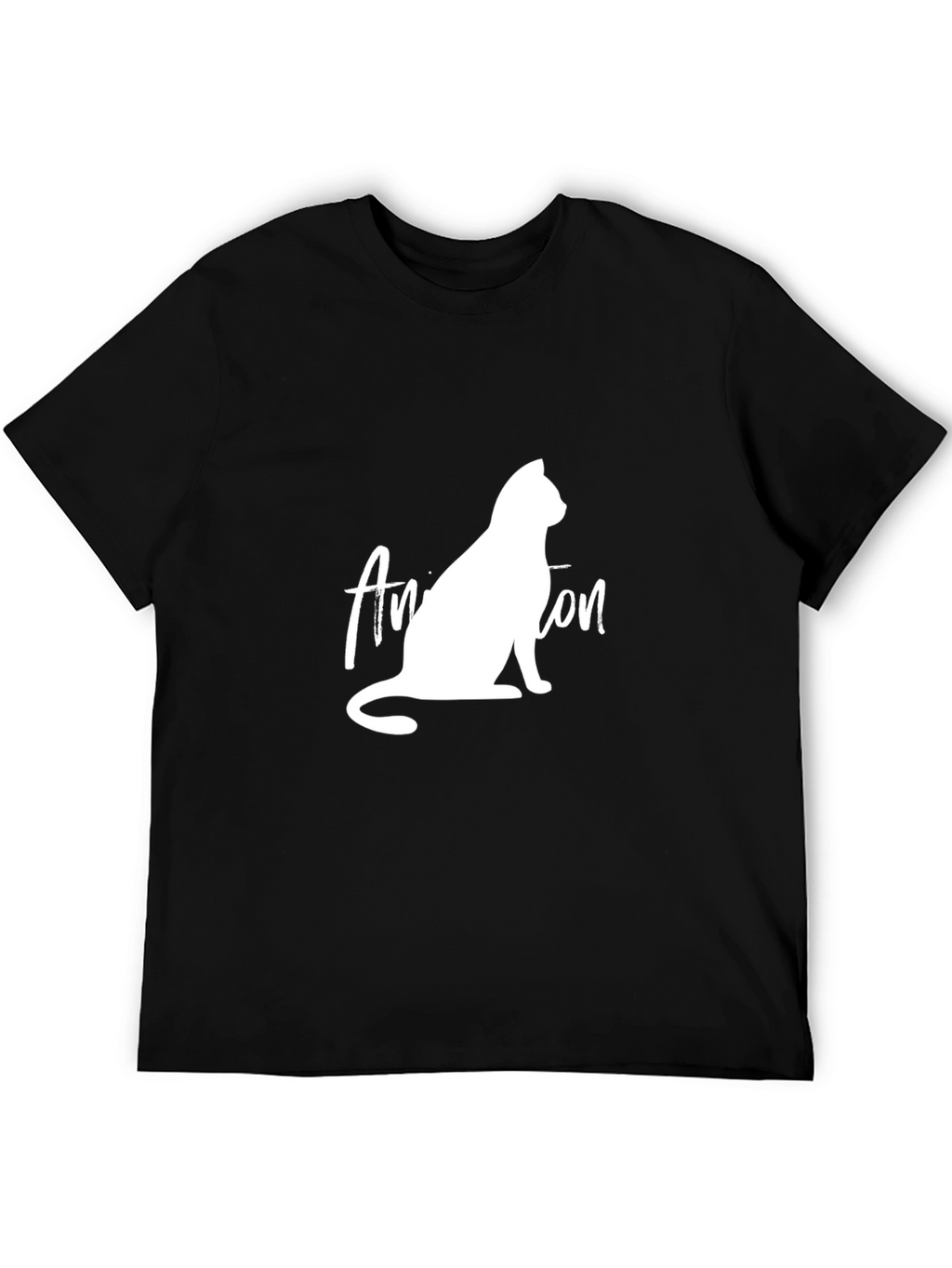 Cool Cat T-Shirt - Black Graphic Tee