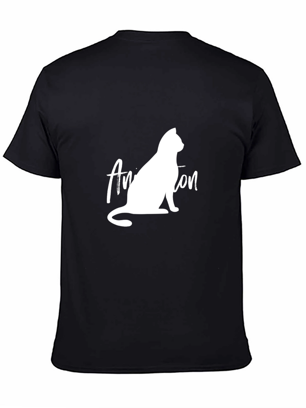 Cool Cat T-Shirt - Black Graphic Tee