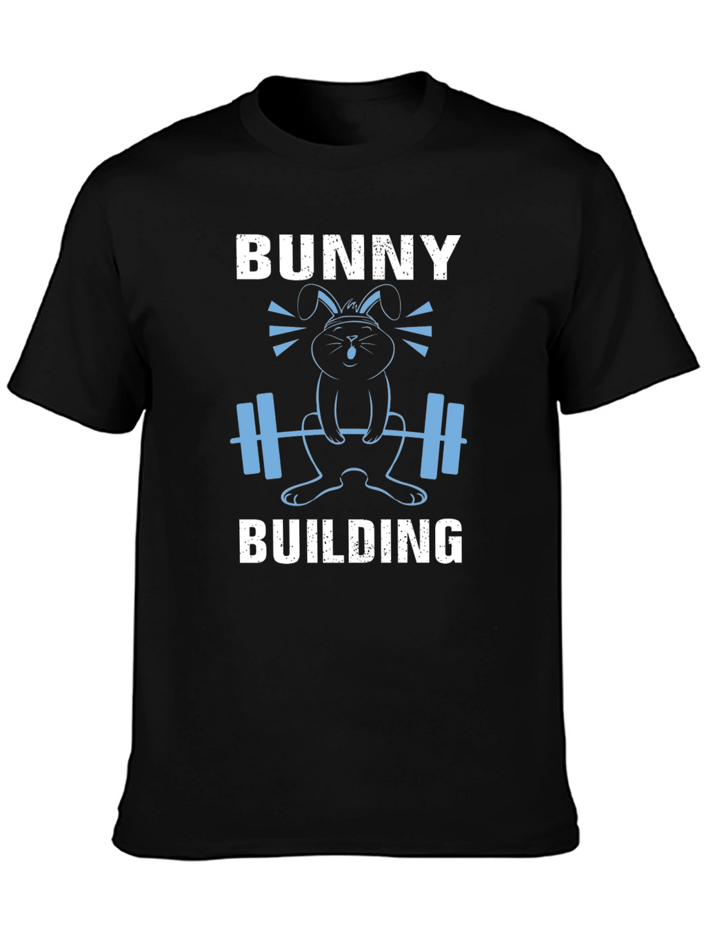 Bunny Building Graphic T-Shirt - Gym Easter