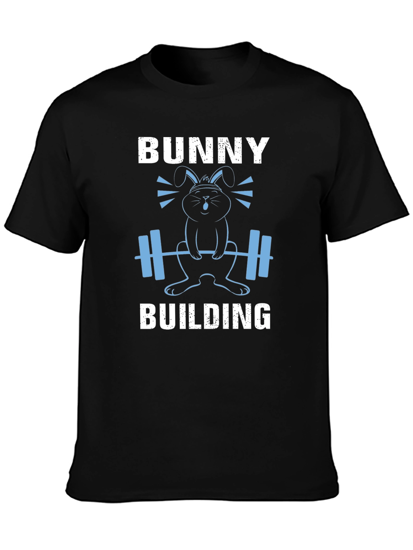 Bunny Building Graphic T-Shirt - Gym Easter