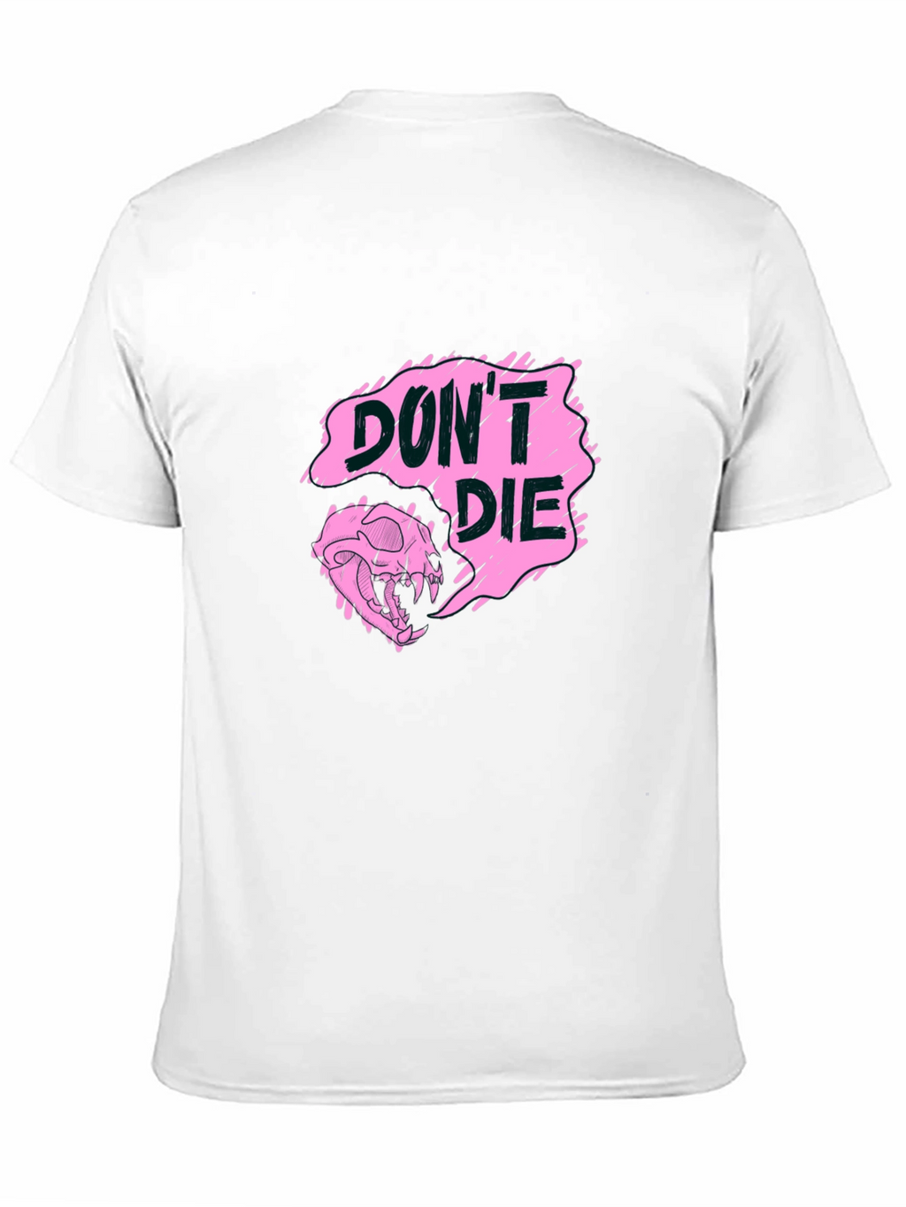 Dont Die Graphic Print Black Tee