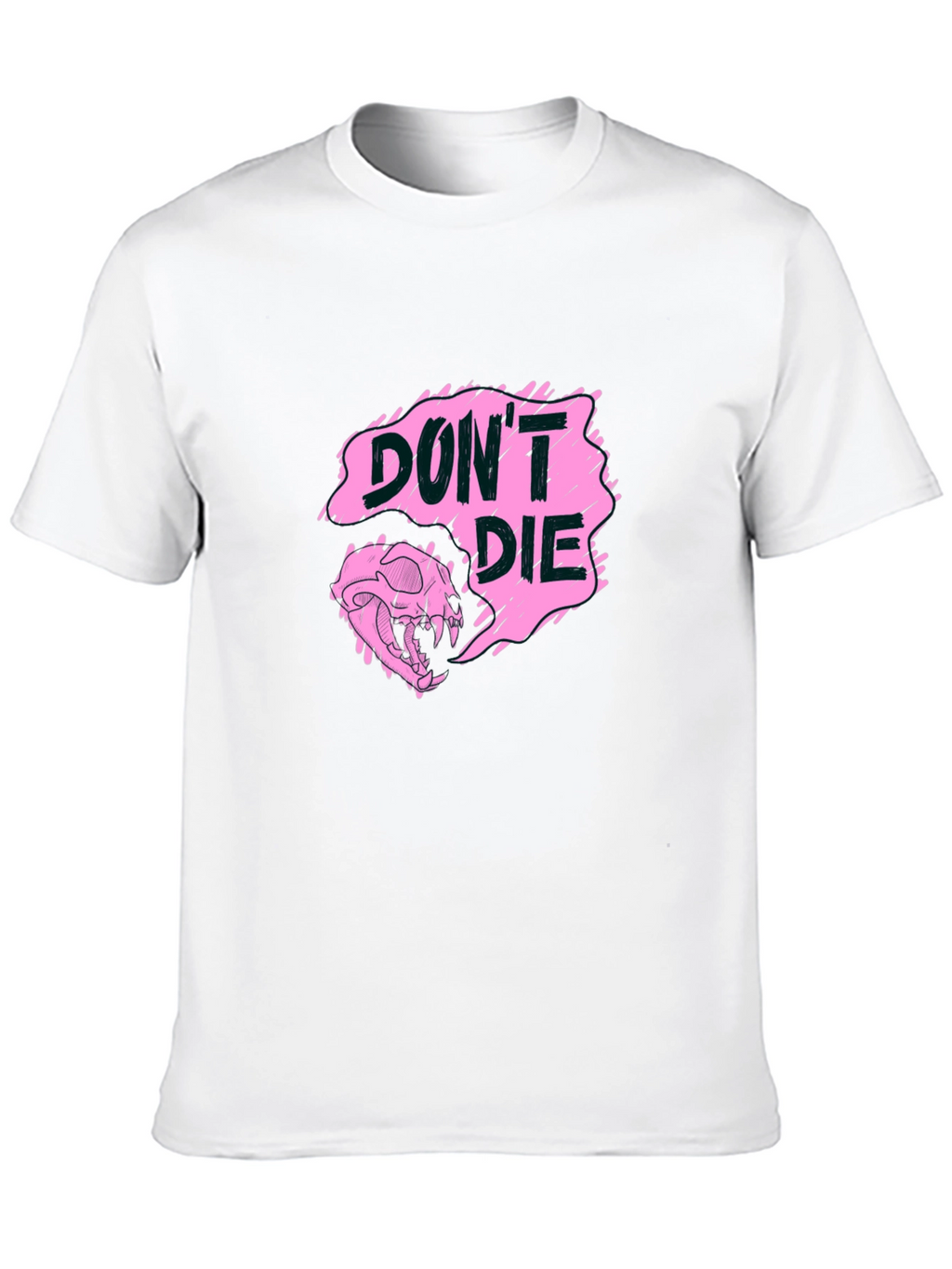 Dont Die Graphic Print Black Tee