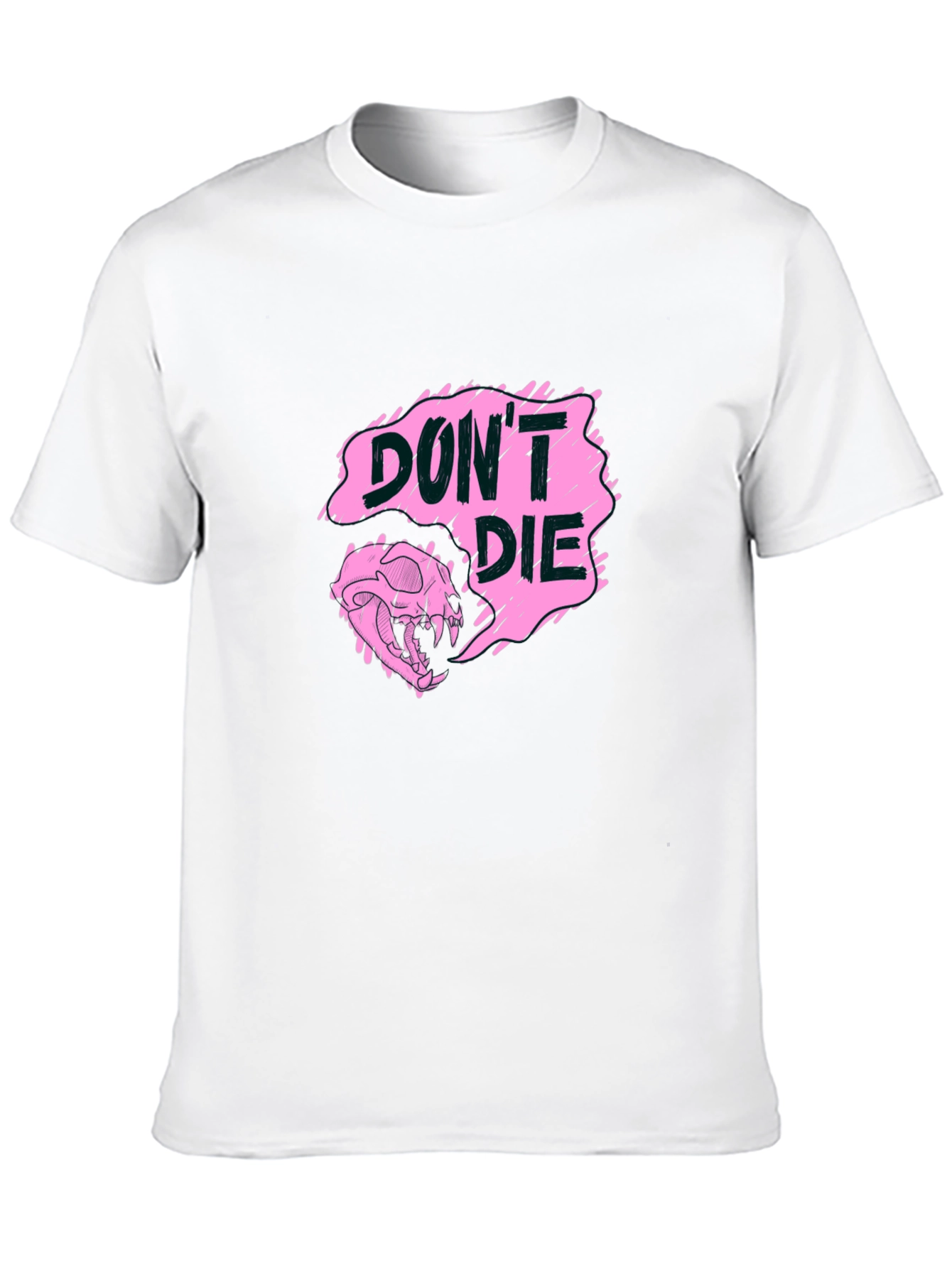 Dont Die Graphic Print Black Tee