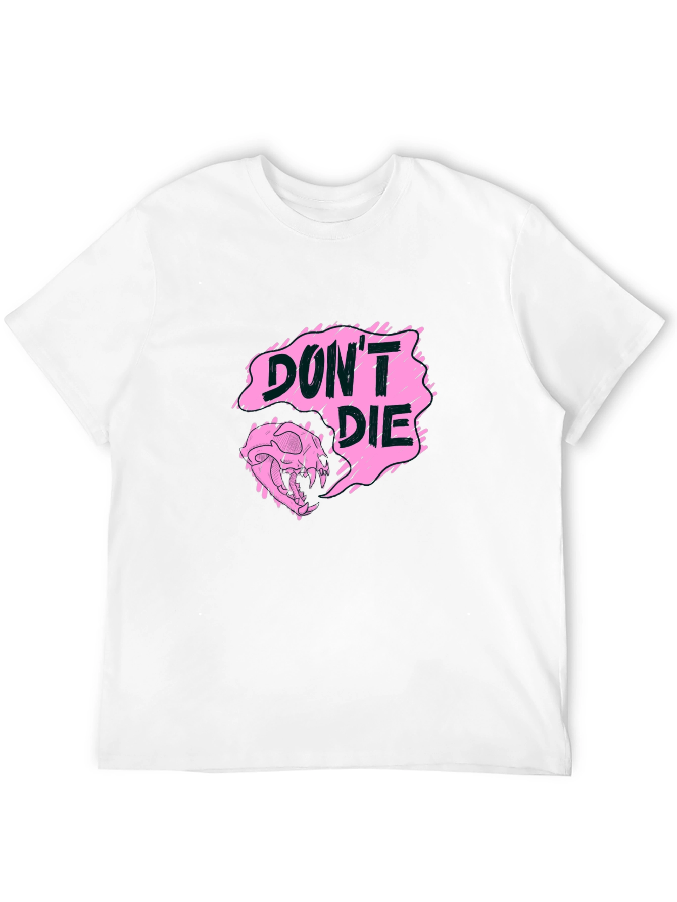 Dont Die Graphic Print Black Tee