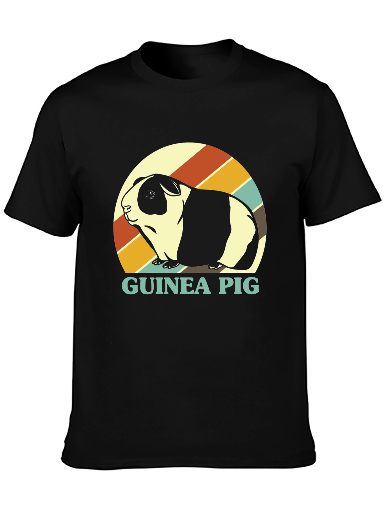 Guinea Pig Retro T-Shirt - Cute Pet Tee