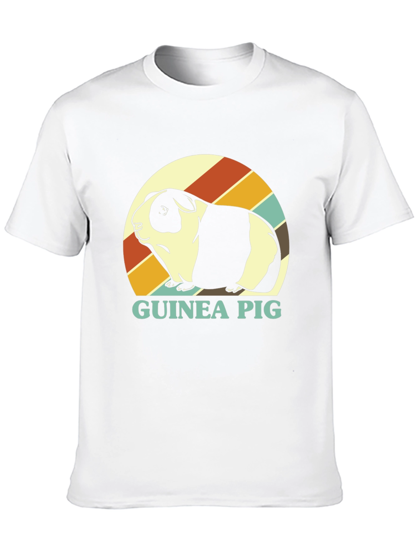 Guinea Pig Retro T-Shirt - Cute Pet Tee