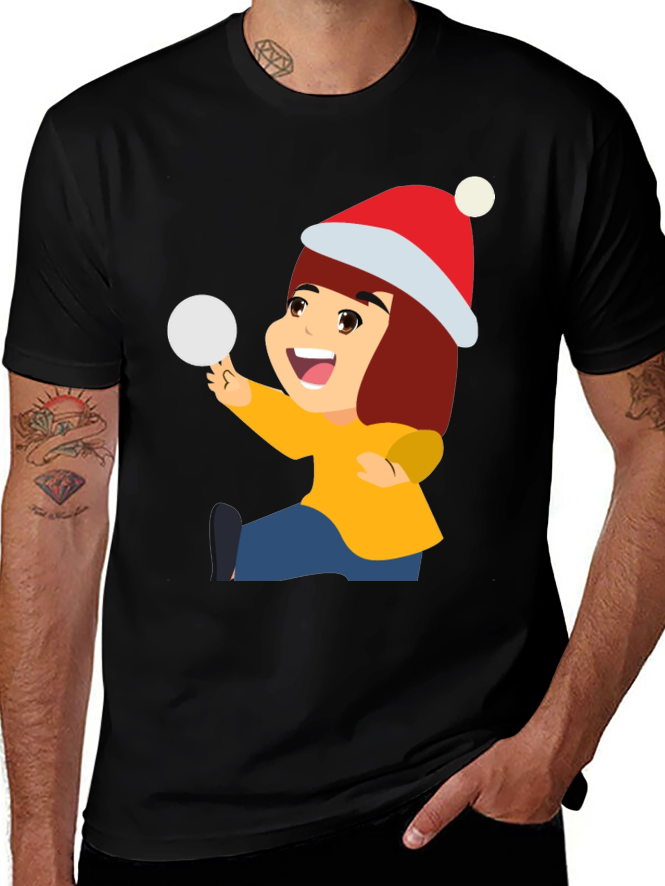 Festive Graphic Tee - Holiday Fun