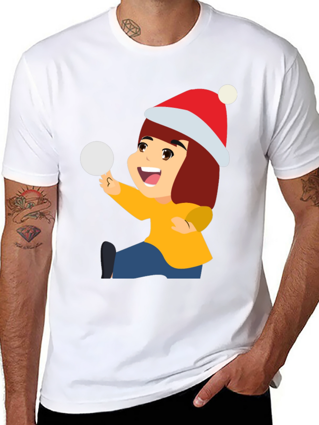 Festive Graphic Tee - Holiday Fun