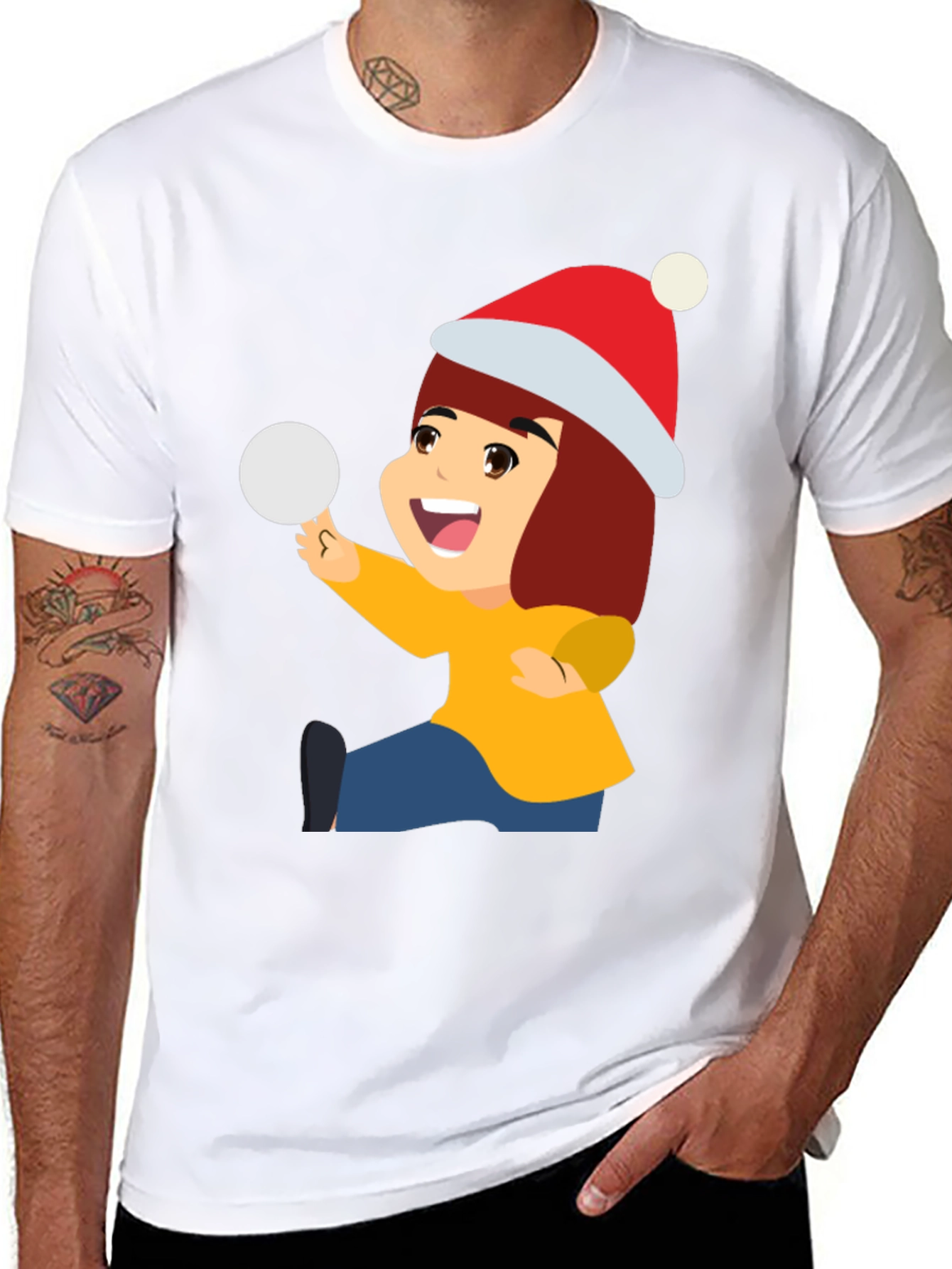 Festive Graphic Tee - Holiday Fun