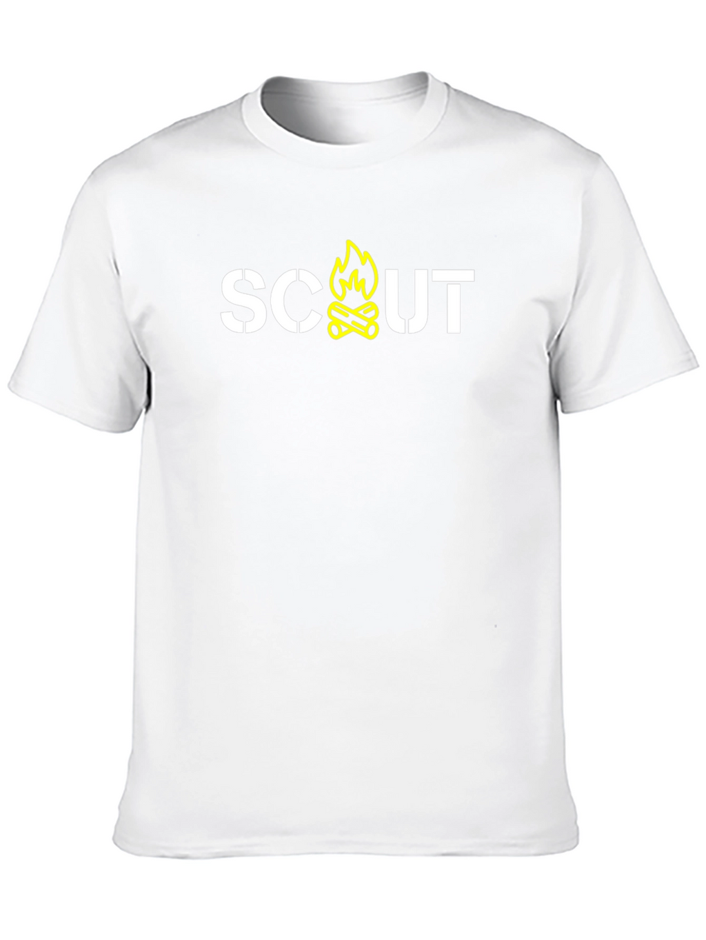 Scout Campfire Graphic Tee - Black Cotton T-Shirt