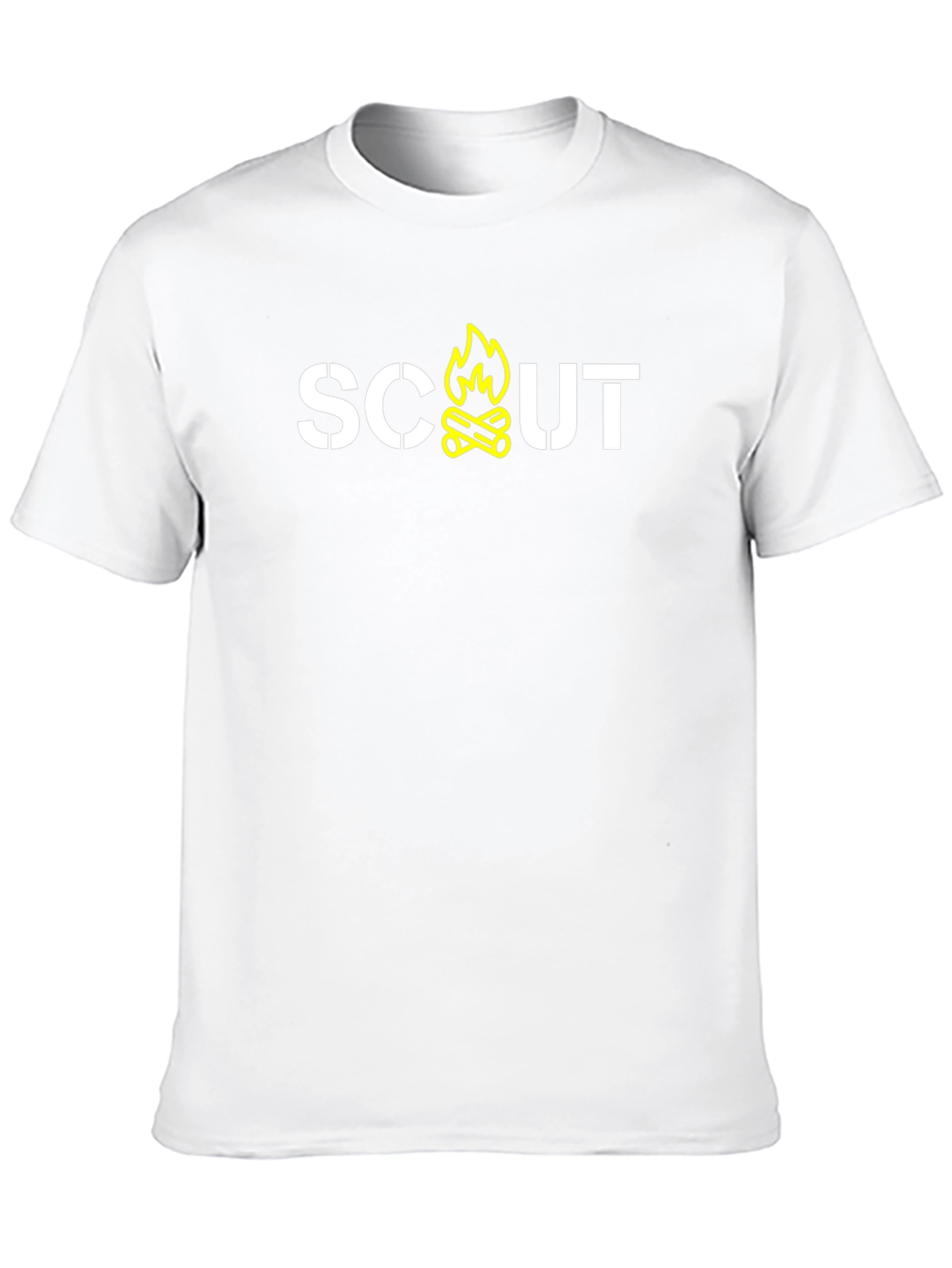 Scout Campfire Graphic Tee - Black Cotton T-Shirt
