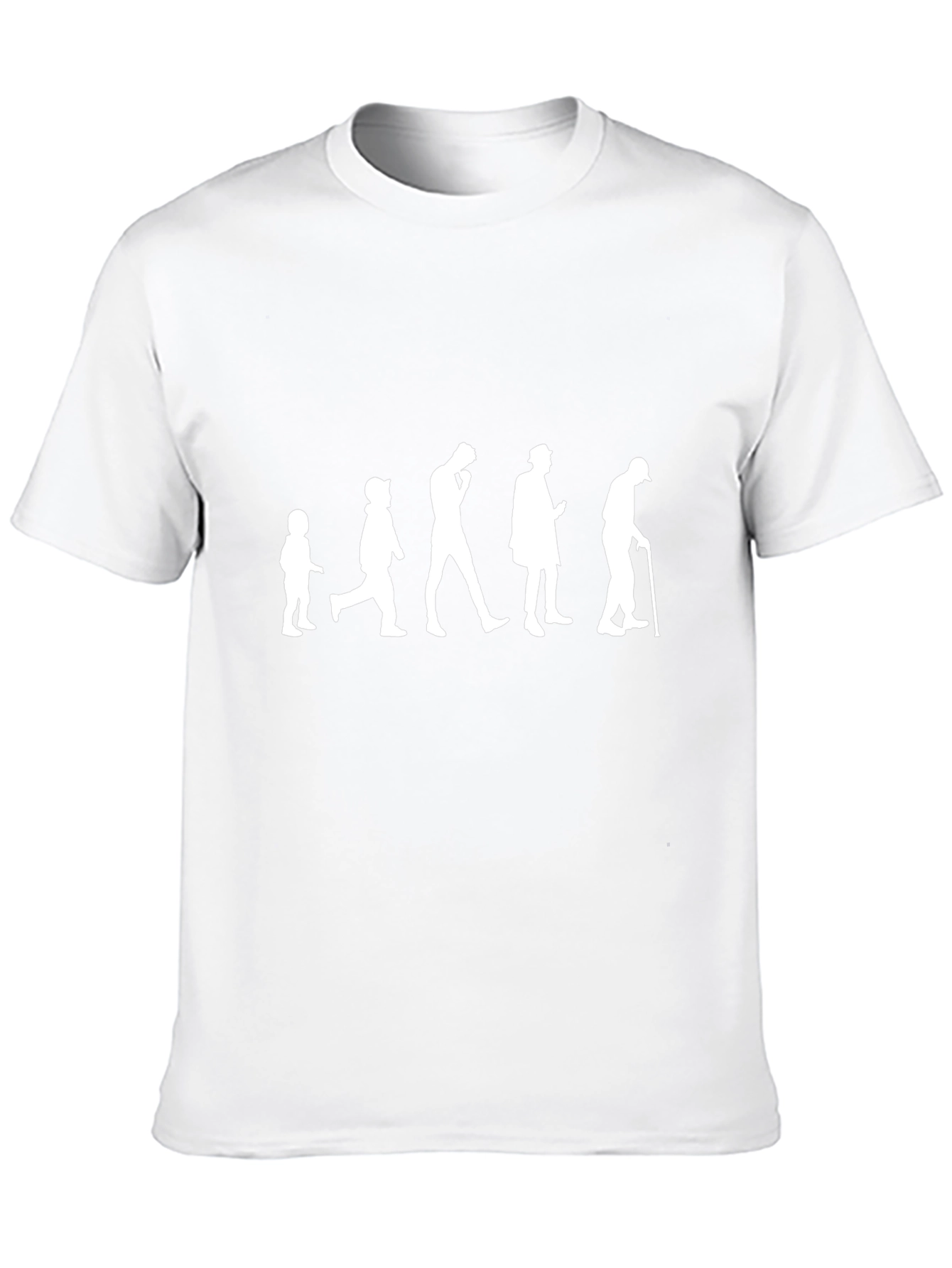 Evolution of Man Black Graphic T-Shirt