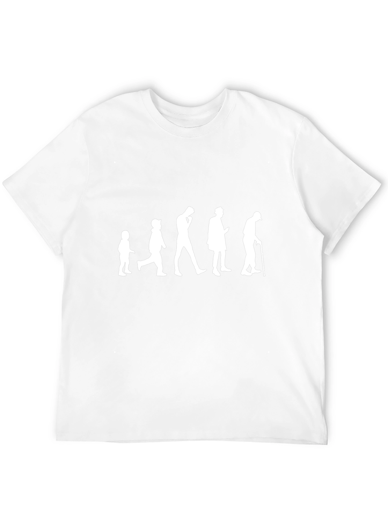 Evolution of Man Black Graphic T-Shirt