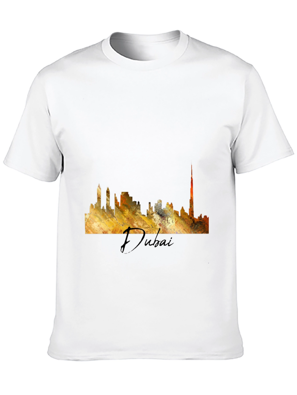 Dubai Skyline T-Shirt - Abstract City Tee