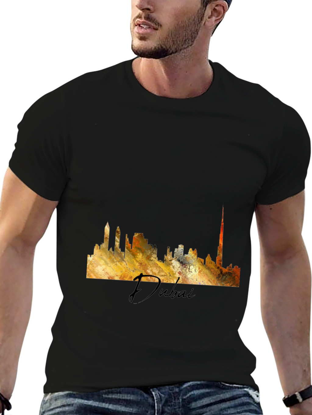 Dubai Skyline T-Shirt - Abstract City Tee