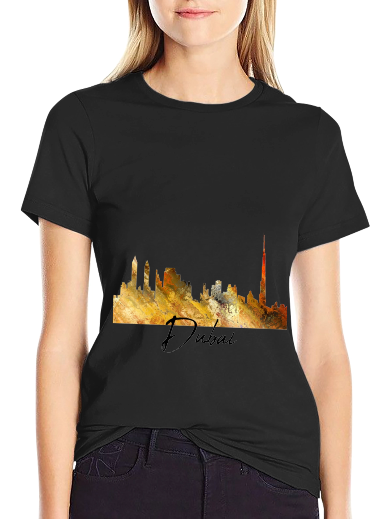 Dubai Skyline T-Shirt - Abstract City Tee
