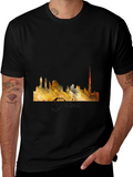 Dubai Skyline T-Shirt - Abstract City Tee