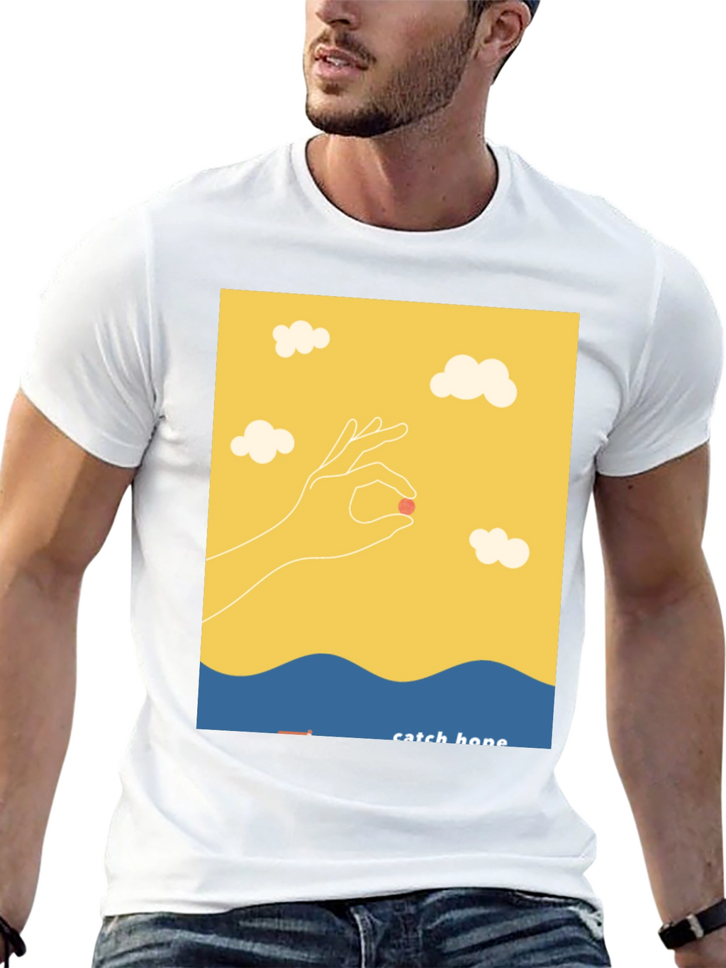 Catch Hope Graphic T-Shirt - Relaxed Fit Black