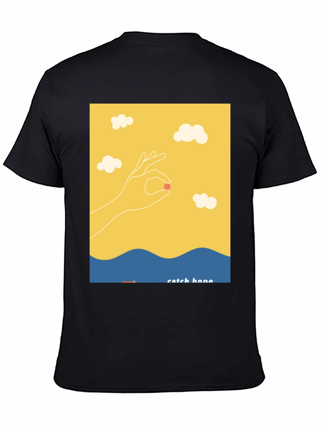 Catch Hope Graphic T-Shirt - Relaxed Fit Black