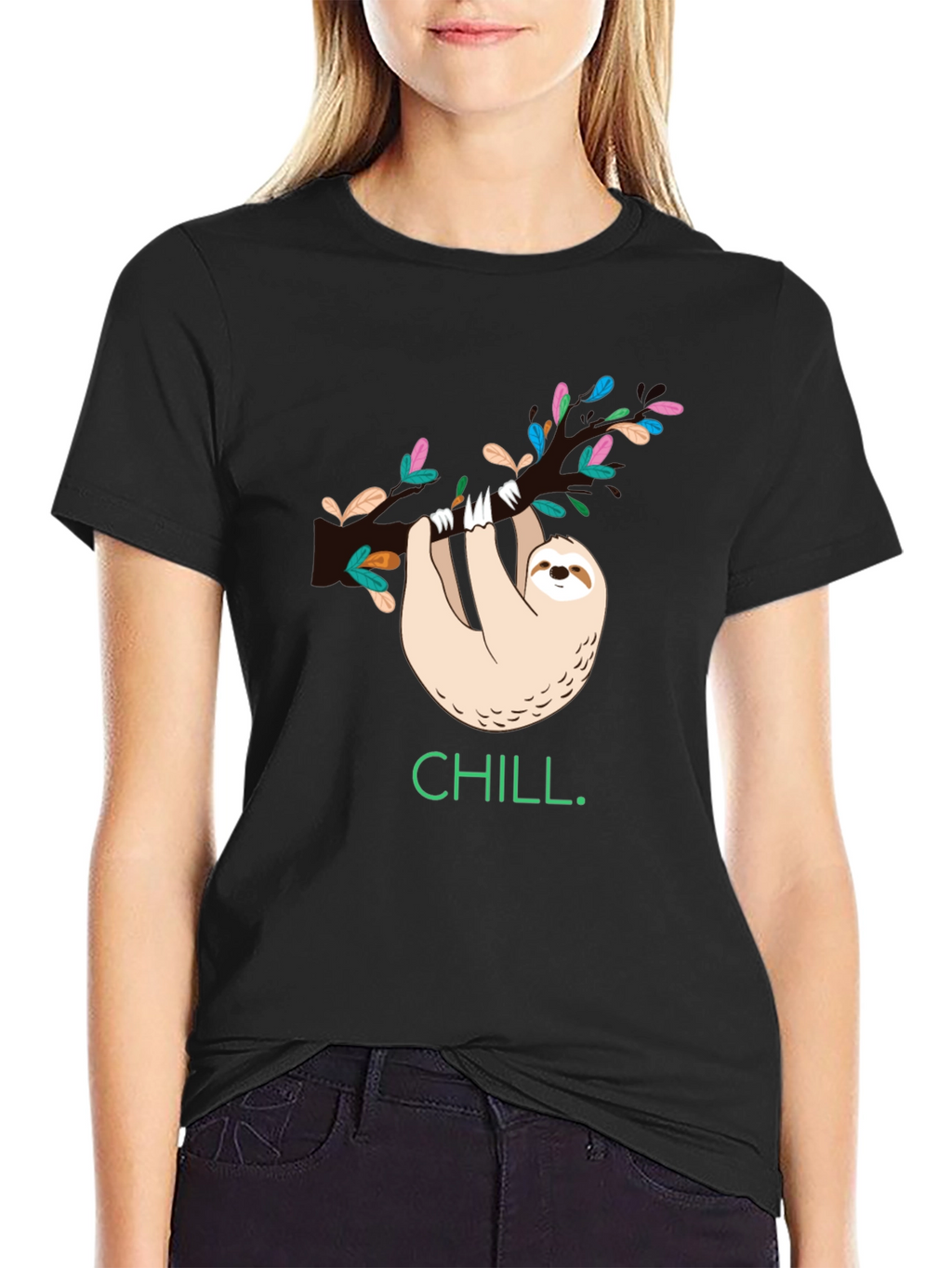 Chill Sloth Graphic T-Shirt - Relaxed & Stylish Tee