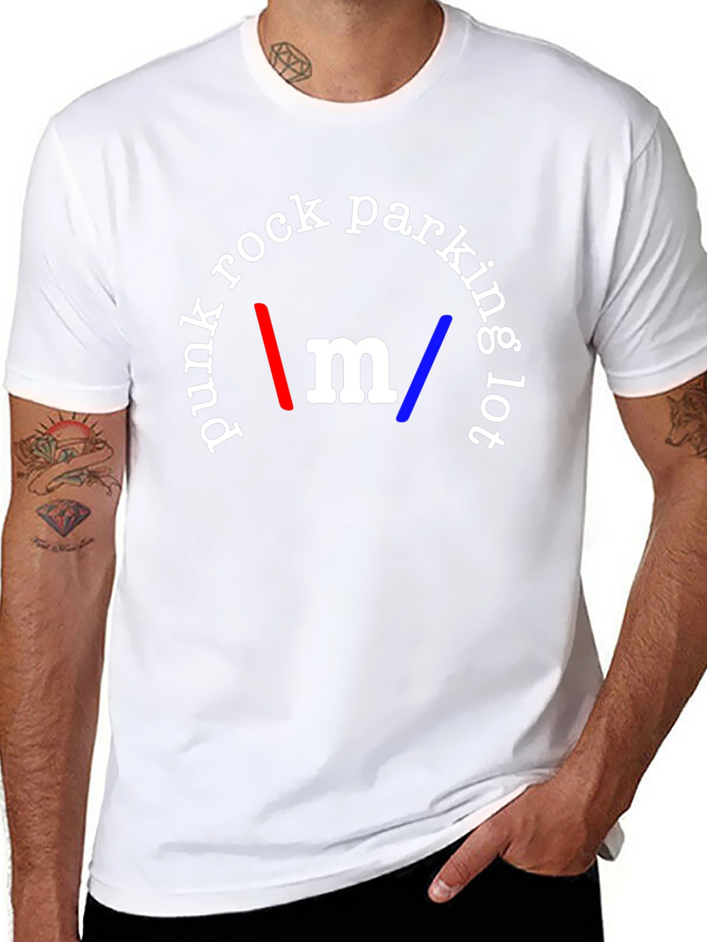 Punk Rock Parking Lot Black T-Shirt