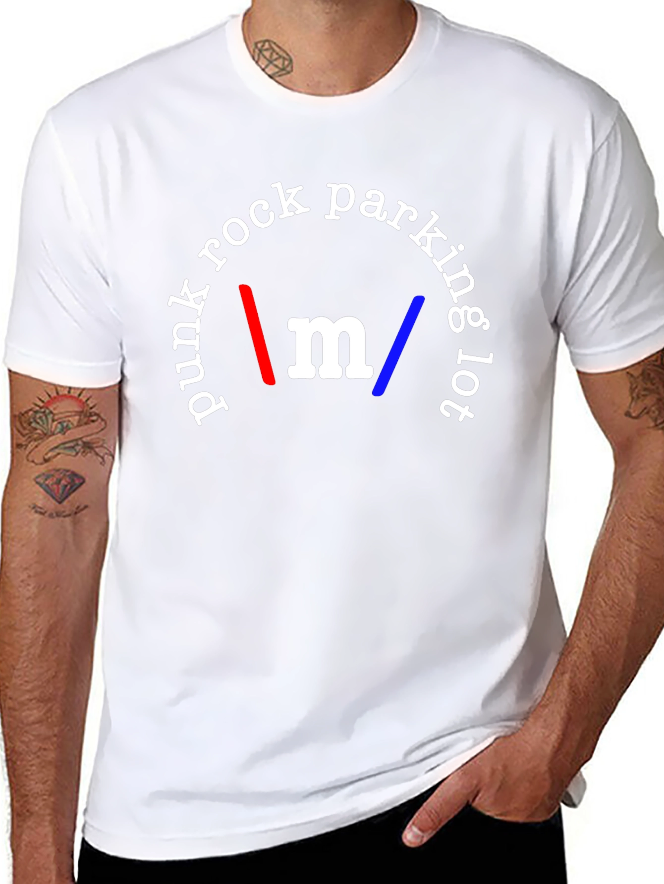 Punk Rock Parking Lot Black T-Shirt