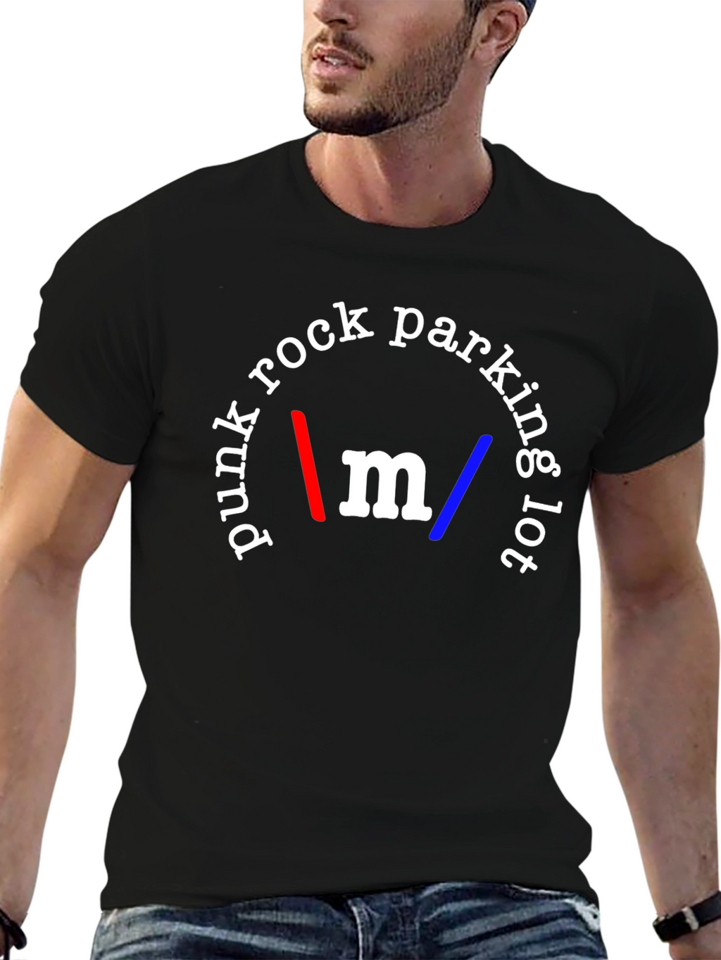 Punk Rock Parking Lot Black T-Shirt