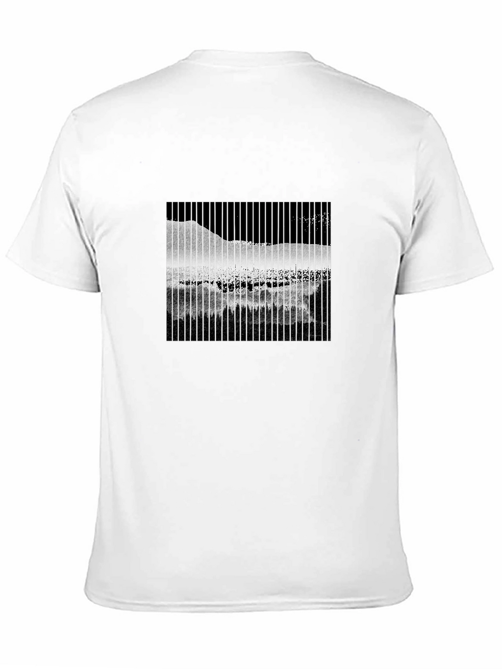 Abstract Mountain Scene Graphic Tee