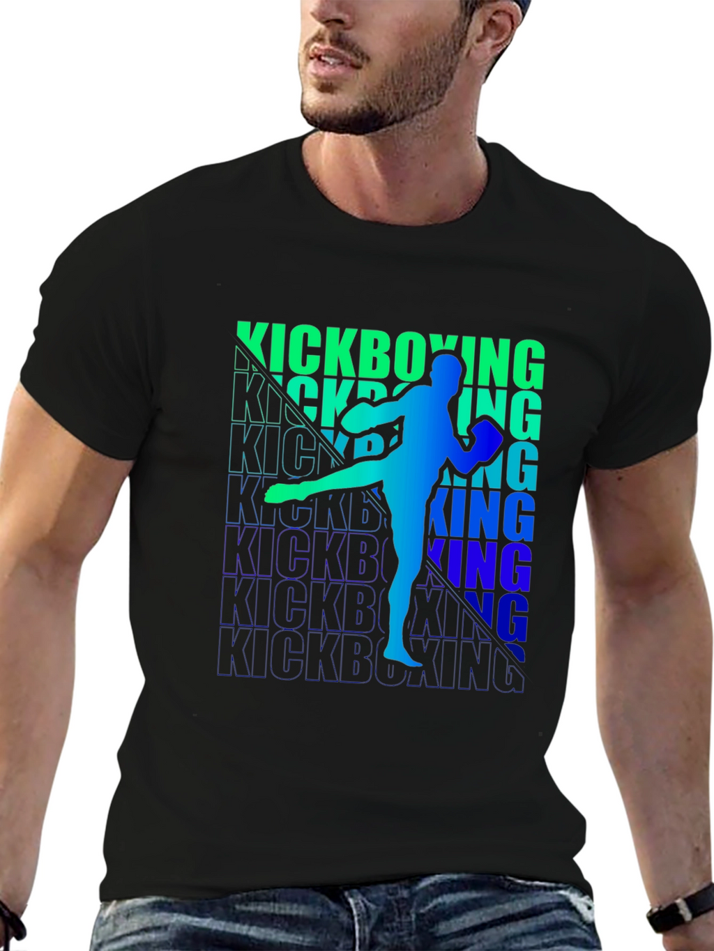 Kickboxing Graphic Print Tee