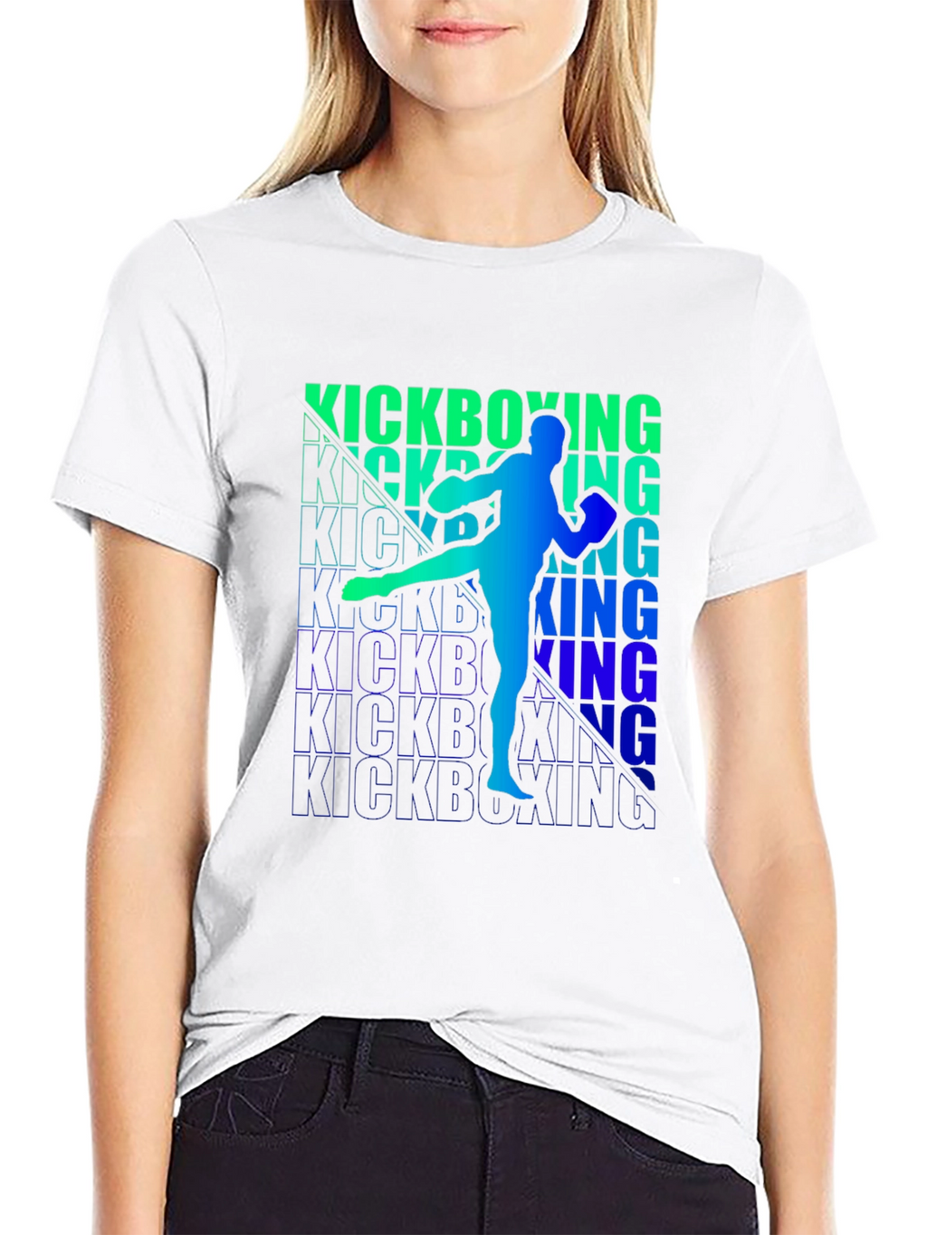 Kickboxing Graphic Print Tee