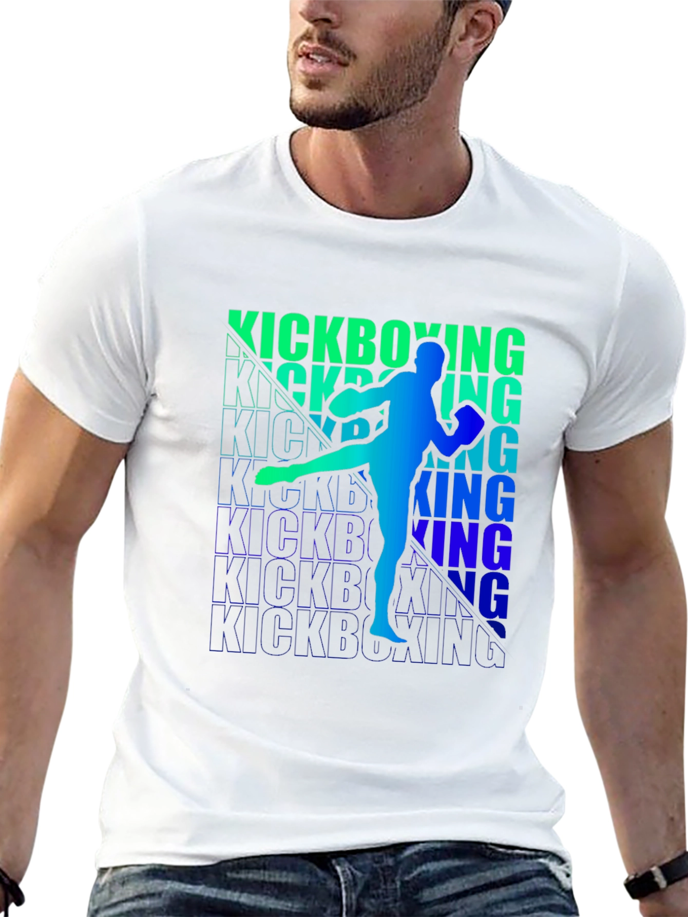 Kickboxing Graphic Print Tee