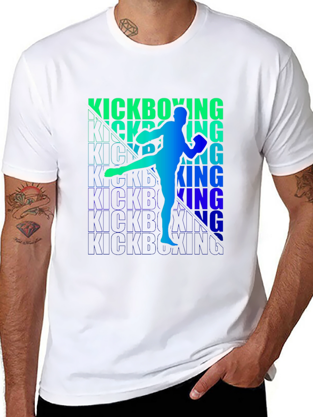 Kickboxing Graphic Print Tee